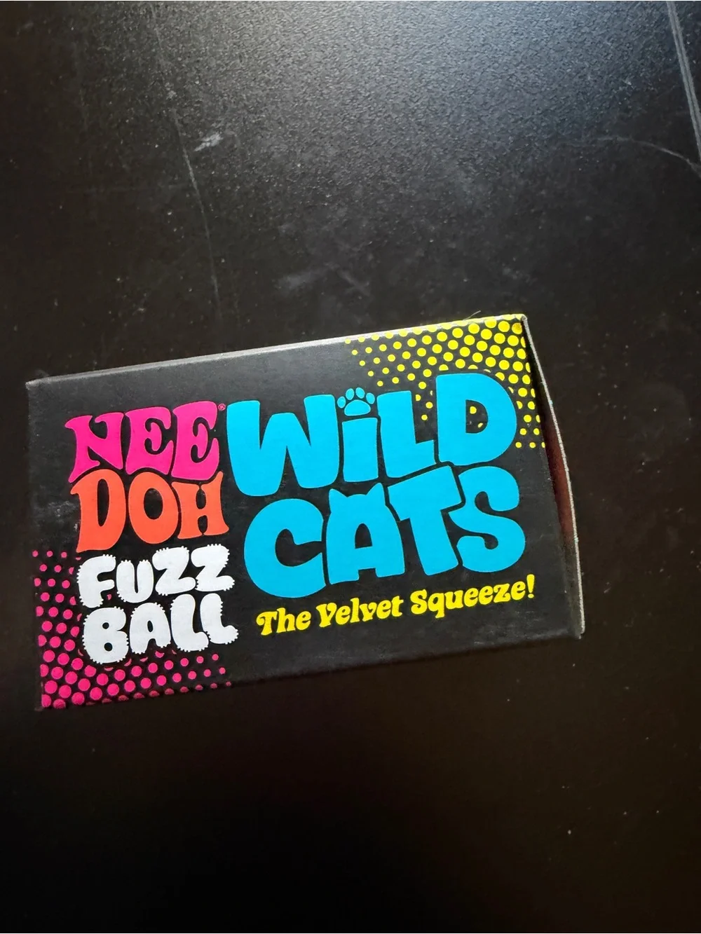 New Nee Doh Fuzz Ball Wild Cats Purple Velvet Squishy Toy Squish Fangs Stripes